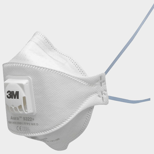 Aura FFP2 Respirator with valve 3M 9322+ - 1 — bultex99.myshopify.com Aura FFP2 Respirator with valve 3M 9322+ - 1