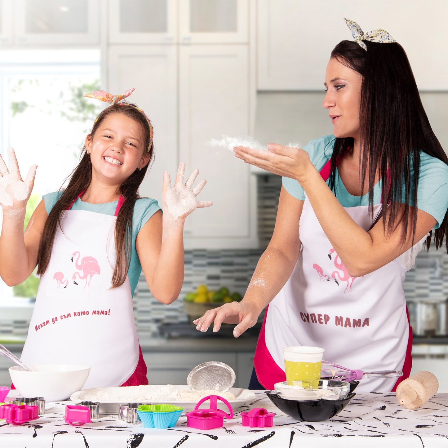 Престилка с нагръдник FLAMINGO KIDS — bultex99.myshopify.com Престилка с нагръдник FLAMINGO KIDS