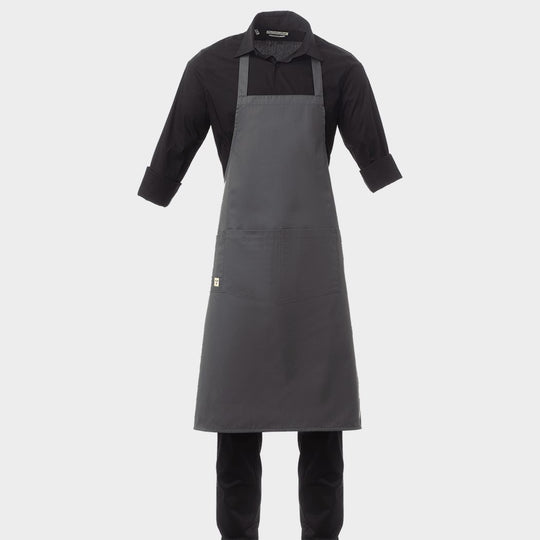 Престилка с нагръдник PAYPER BOUTIQUE GREY - 1 — bultex99.myshopify.com Престилка с нагръдник PAYPER BOUTIQUE GREY - 1