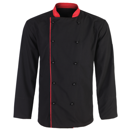 Tunică pentru bucătar NAPOLI NEGRU - 1 — bultex99.myshopify.com Tunică pentru bucătar NAPOLI NEGRU - 1