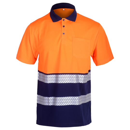 Polo tricou reflectorizant GLOW HV — bultex99.myshopify.com Polo tricou reflectorizant GLOW HV