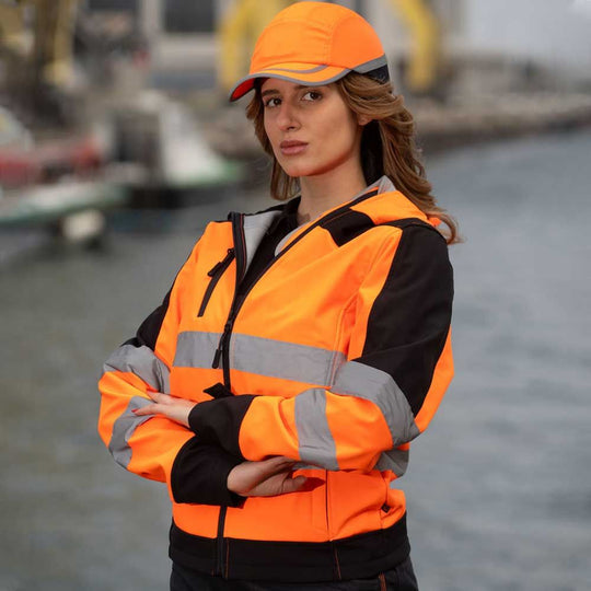 Ανακλαστικό μπουφάν softshell NOBEL 2.0 ORANGE - 2 — bultex99.myshopify.com Ανακλαστικό μπουφάν softshell NOBEL 2.0 ORANGE - 2