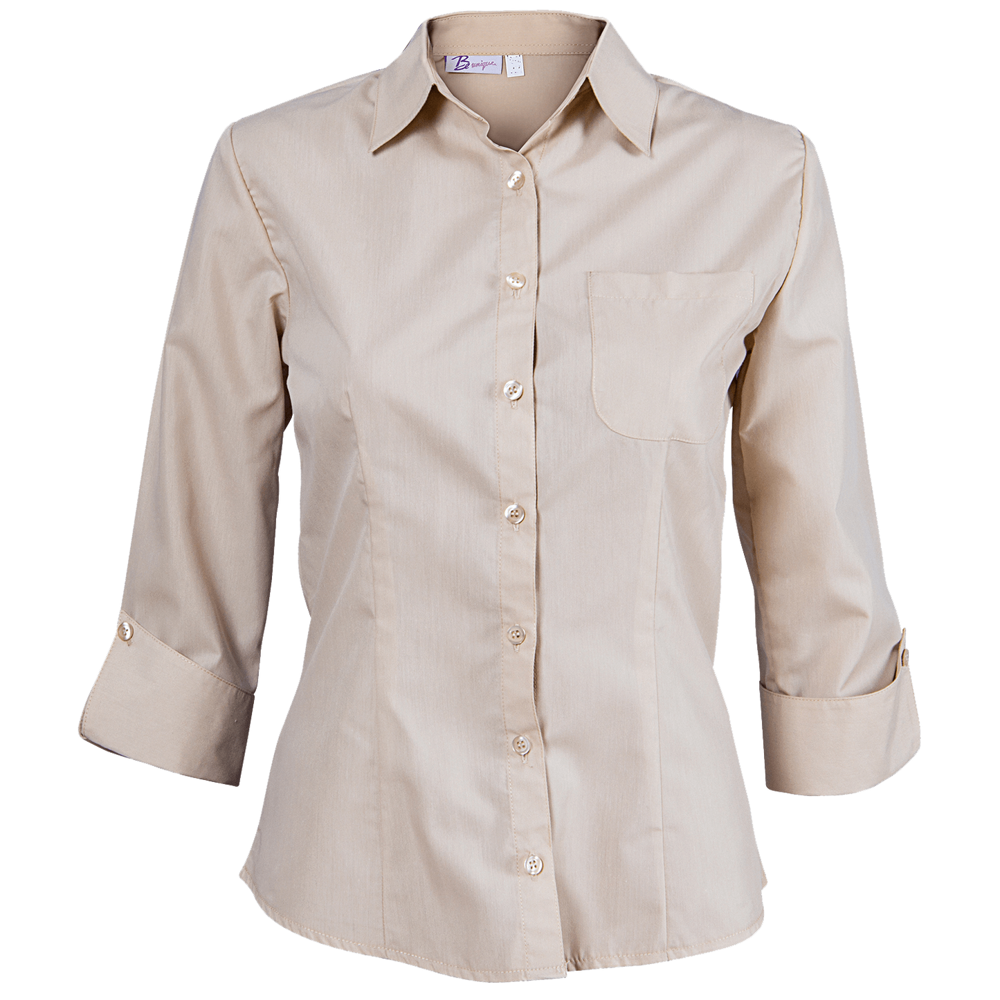 Дамска риза 3/4 ръкав CAMISA BEIGE — bultex99.myshopify.com Дамска риза 3/4 ръкав CAMISA BEIGE