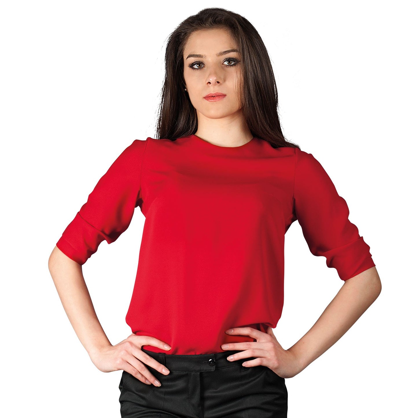 Дамска блуза IVON RED — bultex99.myshopify.com Дамска блуза IVON RED