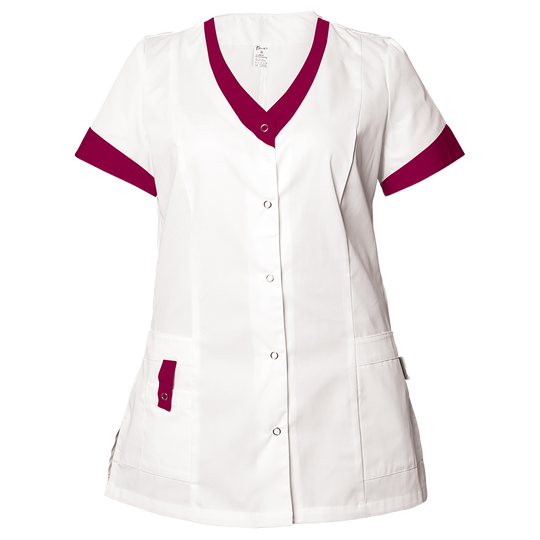Γυναικεία Ιατρική Μπλούζα άσπρο ALEGRA WHITE/DARK PINK — bultex99.myshopify.com Γυναικεία Ιατρική Μπλούζα άσπρο ALEGRA WHITE/DARK PINK