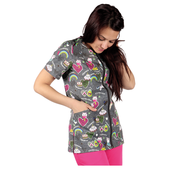Дамска медицинска туника CAT ZAIRA — bultex99.myshopify.com Дамска медицинска туника CAT ZAIRA