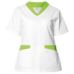 Дамска медицинска туника FABIANA WHITE/LIGHT GREEN — bultex99.myshopify.com Дамска медицинска туника FABIANA WHITE/LIGHT GREEN