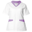 Lady's medical tunic FABIANA WHITE/PURPLE — bultex99.myshopify.com Lady's medical tunic FABIANA WHITE/PURPLE