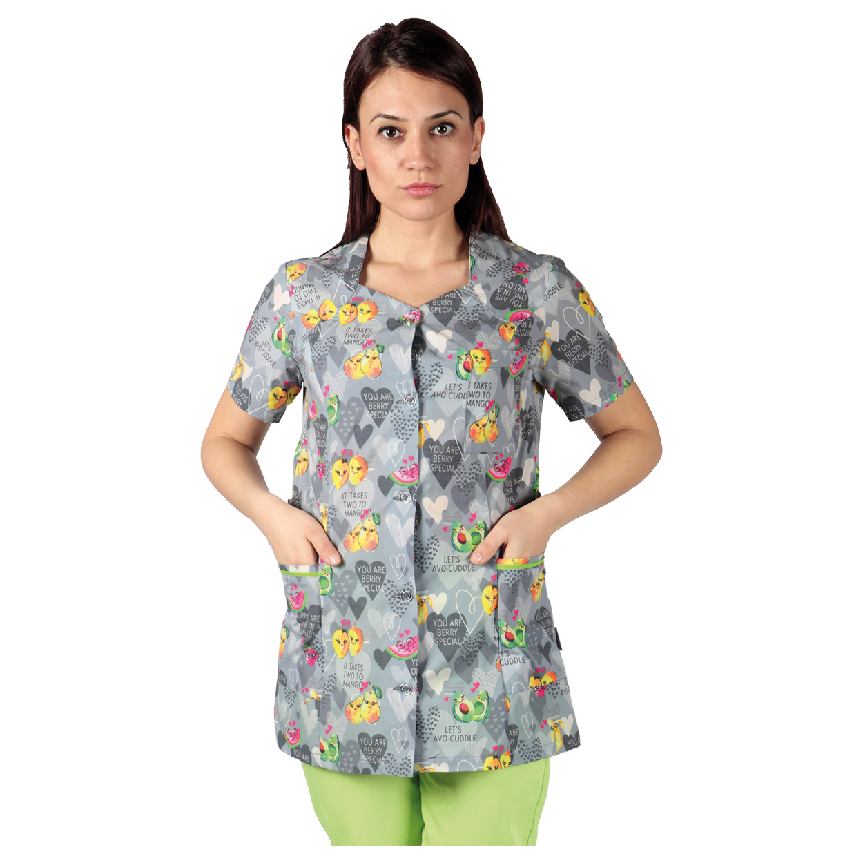 Lady's medical tunic FRUITS — bultex99.myshopify.com Lady's medical tunic FRUITS