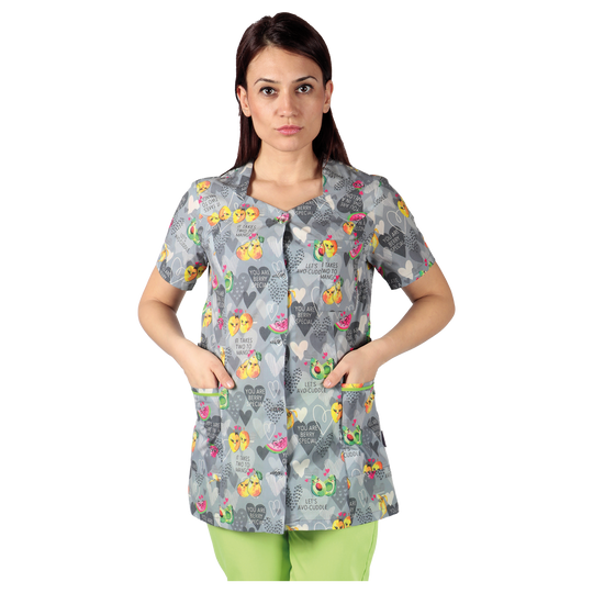 Дамска медицинска туника FRUITS — bultex99.myshopify.com Дамска медицинска туника FRUITS