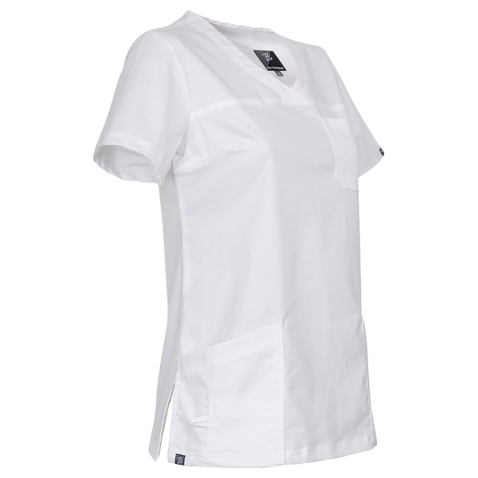 Дамска медицинска туника VICTORIA WHITE - 2 — bultex99.myshopify.com Дамска медицинска туника VICTORIA WHITE - 2