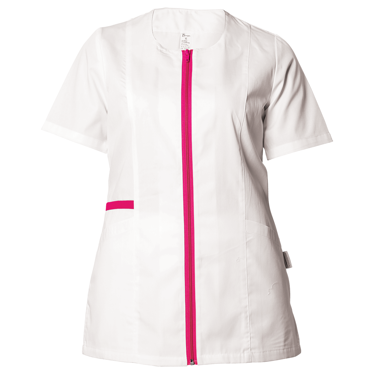 Γυναικεία Ιατρική Μπλούζα άσπρο ZAIRA WHITE/DARK PINK — bultex99.myshopify.com Γυναικεία Ιατρική Μπλούζα άσπρο ZAIRA WHITE/DARK PINK