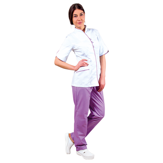 Дамска работна туника BARISA WHITE - 2 — bultex99.myshopify.com Дамска работна туника BARISA WHITE - 2