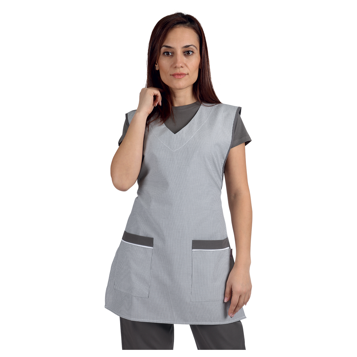 Lady's work tunic PETIA GREY — bultex99.myshopify.com Lady's work tunic PETIA GREY