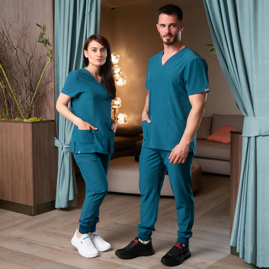 Men's medical tunic NOBBY PETROL - 2 — bultex99.myshopify.com Men's medical tunic NOBBY PETROL - 2