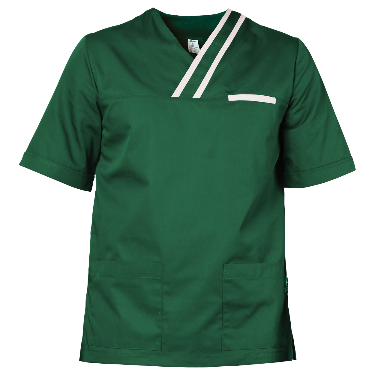 Tunică medicală pentru bărbați OLIVER VERDE/ALB — bultex99.myshopify.com Tunică medicală pentru bărbați OLIVER VERDE/ALB