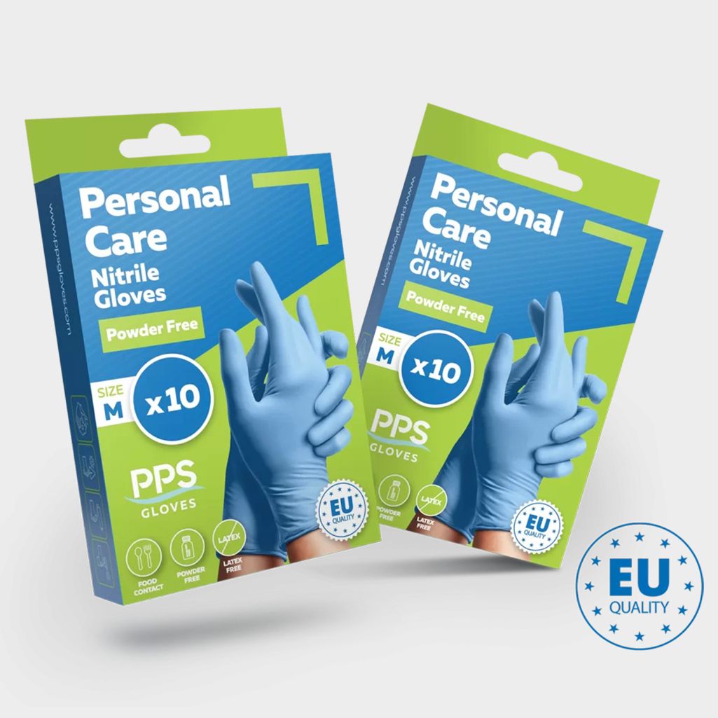 Нитрилни ръкавици без пудра PPS PERSONAL CARE PF BLUE — bultex99.myshopify.com Нитрилни ръкавици без пудра PPS PERSONAL CARE PF BLUE