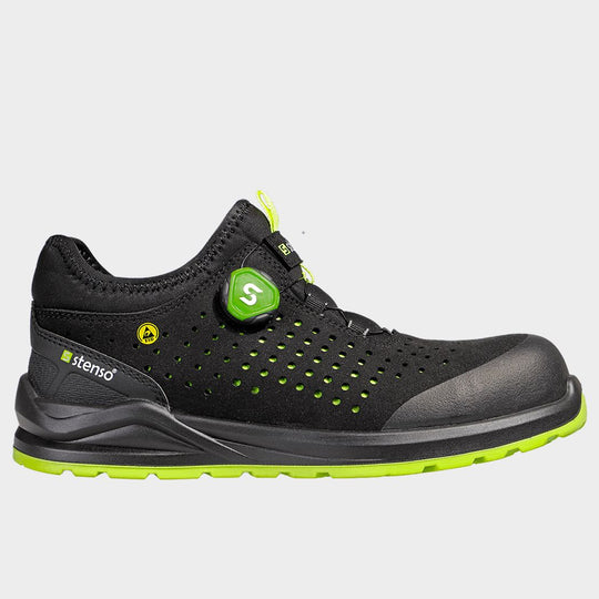Работни обувки JETT S1PS ESD BLACK/GREEN - 1 — bultex99.myshopify.com Работни обувки JETT S1PS ESD BLACK/GREEN - 1
