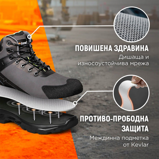 Pantofi de lucru RULER S3S SR GREY/GREEN - 2 — bultex99.myshopify.com Pantofi de lucru RULER S3S SR GREY/GREEN - 2
