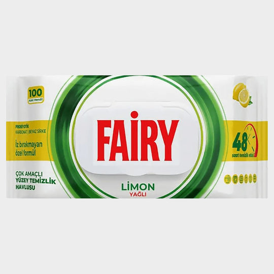 Мокри кърпи за повърхности FAIRY LEMON100 бр. - 1 — bultex99.myshopify.com Мокри кърпи за повърхности FAIRY LEMON100 бр. - 1