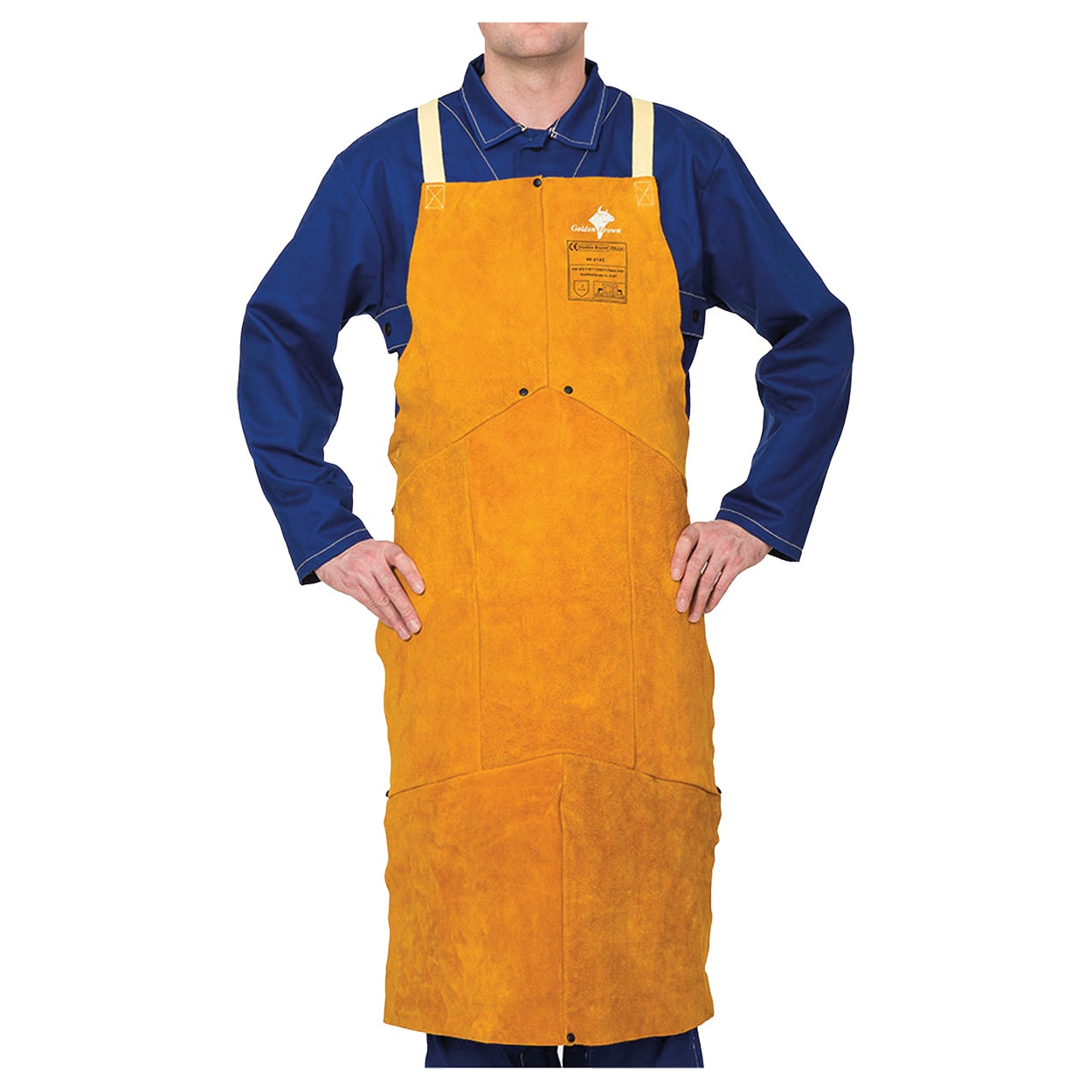 Престилка за заварчик WELDAS GOLDEN BROWN — bultex99.myshopify.com Престилка за заварчик WELDAS GOLDEN BROWN