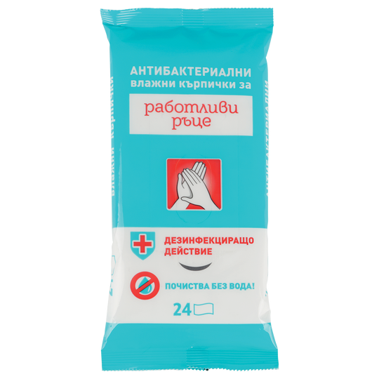 Мокри кърпи Работливи ръце - 24 бр. — bultex99.myshopify.com Мокри кърпи Работливи ръце - 24 бр.