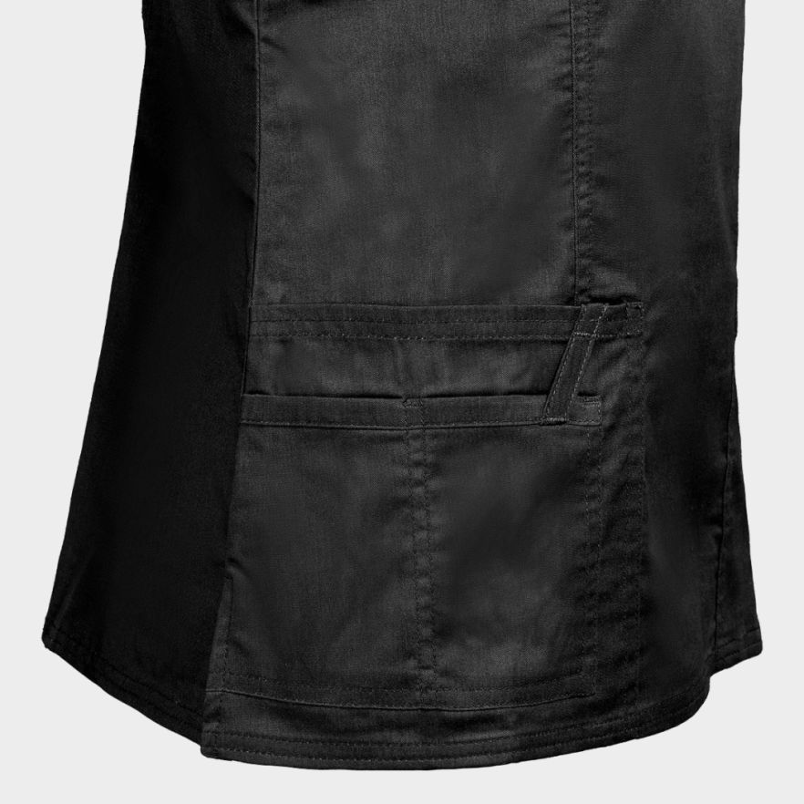 Дамска медицинска туника CHEROKEE WRAP BLACK WWE4728 - 6 — bultex99.myshopify.com Дамска медицинска туника CHEROKEE WRAP BLACK WWE4728 - 6