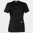 Women's medical tunic CHEROKEE WRAP BLACK WWE610 - 1 — bultex99.myshopify.com Women's medical tunic CHEROKEE WRAP BLACK WWE610 - 1