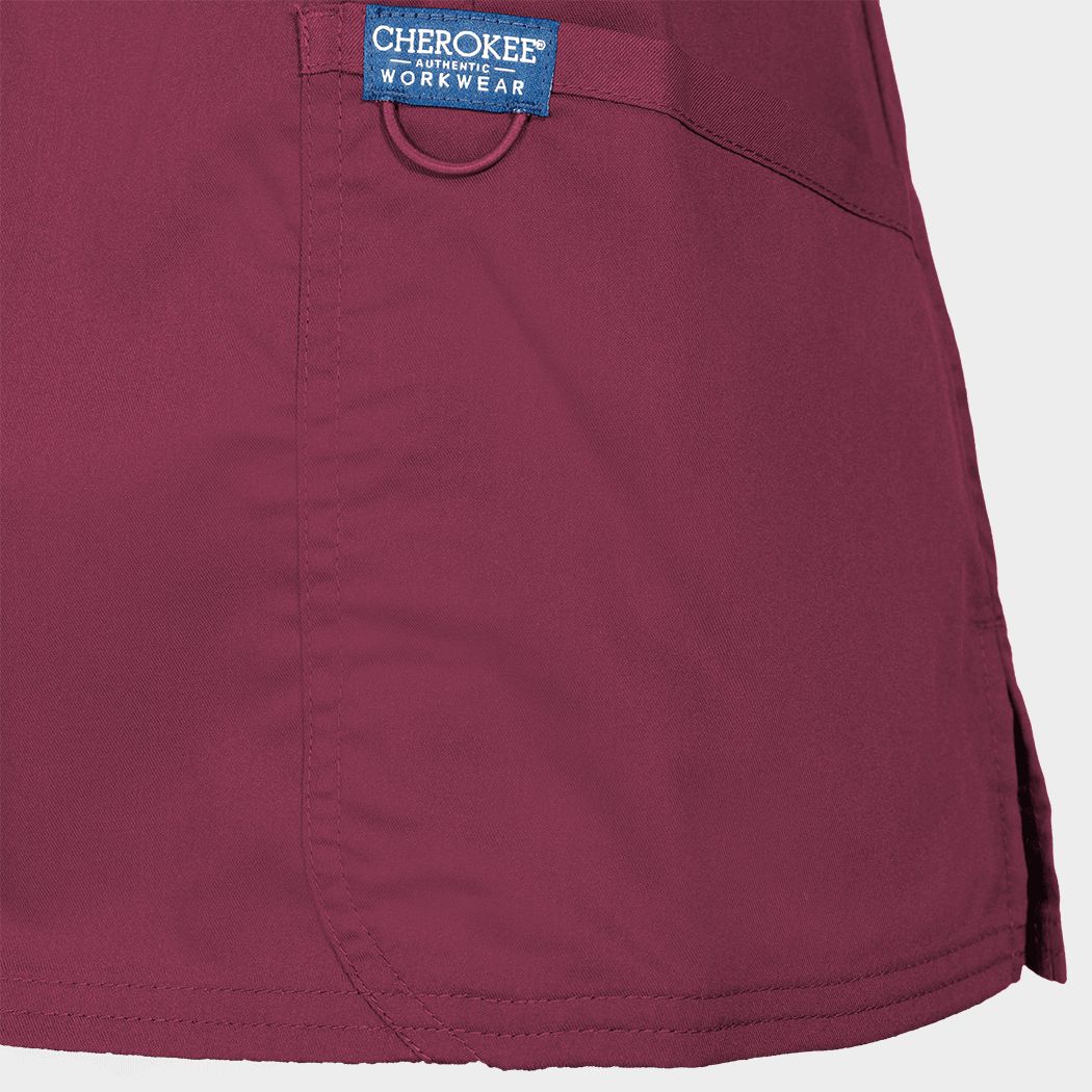 Women's medical tunic CHEROKEE WRAP BURGUNDY WWE610 - 6 — bultex99.myshopify.com Women's medical tunic CHEROKEE WRAP BURGUNDY WWE610 - 6