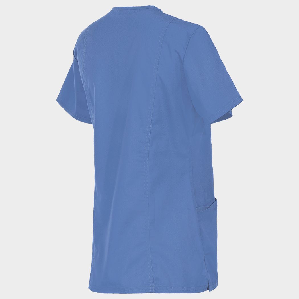 Women's medical tunic CHEROKEE WRAP LIGHT BLUE WWE610 - 4 — bultex99.myshopify.com Women's medical tunic CHEROKEE WRAP LIGHT BLUE WWE610 - 4