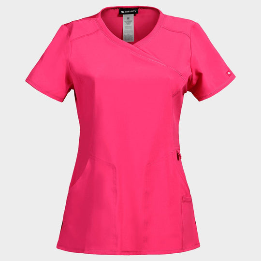 Дамска медицинска туника CHEROKEE WRAP PINK CKE2625A - 1 — bultex99.myshopify.com Дамска медицинска туника CHEROKEE WRAP PINK CKE2625A - 1