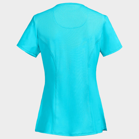 Дамска медицинска туника CHEROKEE WRAP TURQUOISE CKE2625A - 2 — bultex99.myshopify.com Дамска медицинска туника CHEROKEE WRAP TURQUOISE CKE2625A - 2