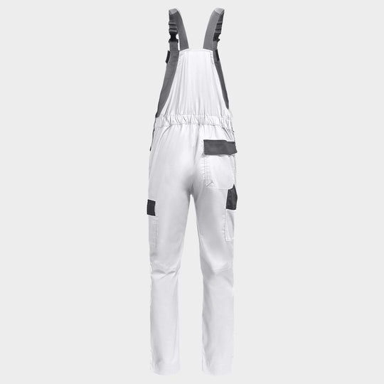 Работен полугащеризон EOS STRETCH WHITE/GREY - 2 — bultex99.myshopify.com Работен полугащеризон EOS STRETCH WHITE/GREY - 2