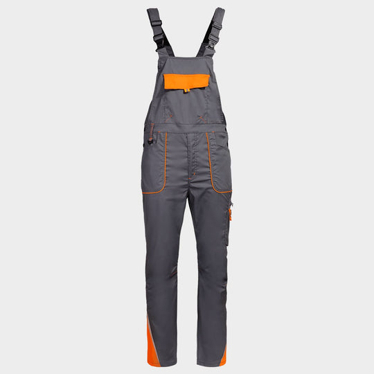 Pantaloni de salopete PRISMA LIGHT STRETCH GRI/PORTOCALIU - 1 — bultex99.myshopify.com Pantaloni de salopete PRISMA LIGHT STRETCH GRI/PORTOCALIU - 1