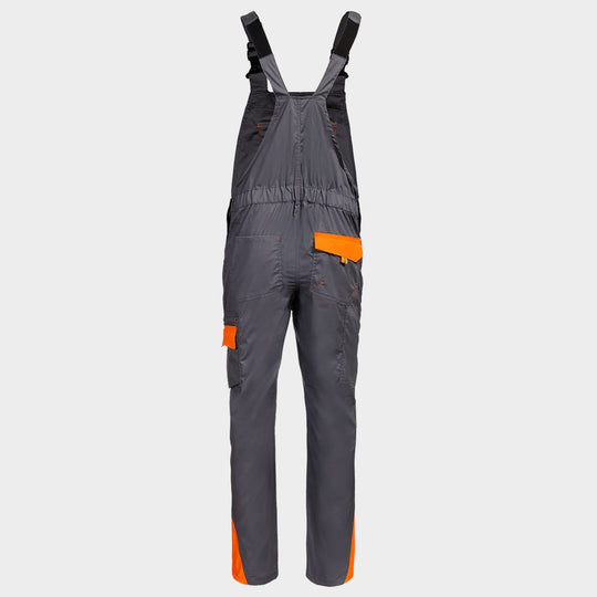 Pantaloni de salopete PRISMA LIGHT STRETCH GRI/PORTOCALIU - 2 — bultex99.myshopify.com Pantaloni de salopete PRISMA LIGHT STRETCH GRI/PORTOCALIU - 2