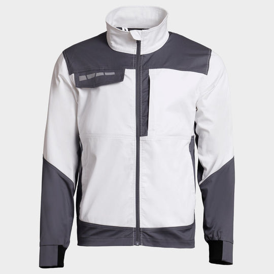 Work jacket EOS STRETCH WHITE/DARK GREY - 1 — bultex99.myshopify.com Work jacket EOS STRETCH WHITE/DARK GREY - 1