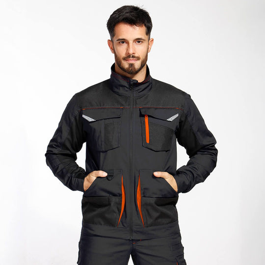 Работно яке KASTOR STRETCH GREY/ORANGE - 2 — bultex99.myshopify.com Работно яке KASTOR STRETCH GREY/ORANGE - 2
