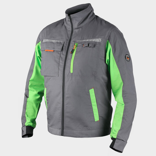 Работно яке PRISMA SUMMER GREY/GREEN - 2 — bultex99.myshopify.com Работно яке PRISMA SUMMER GREY/GREEN - 2