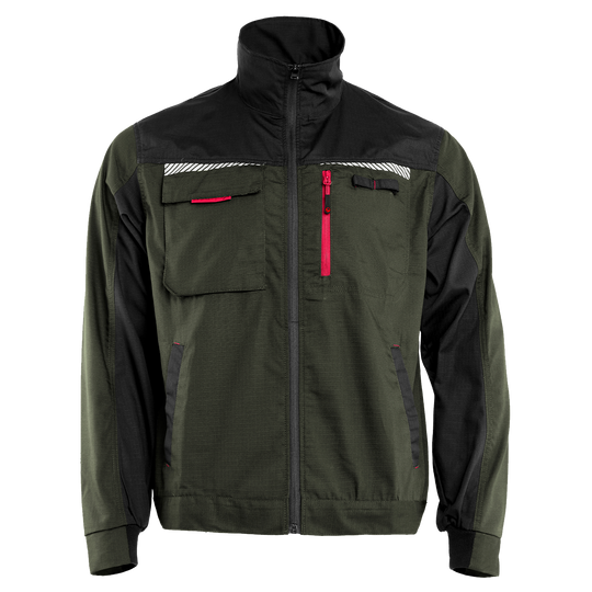 Work jacket PRISMA SUMMER OLIVE/BLACK - 1 — bultex99.myshopify.com Work jacket PRISMA SUMMER OLIVE/BLACK - 1