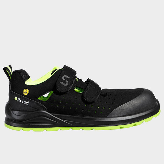 Sandale de lucru JETT S1PS ESD NEGRU/VERDE - 1 — bultex99.myshopify.com Sandale de lucru JETT S1PS ESD NEGRU/VERDE - 1