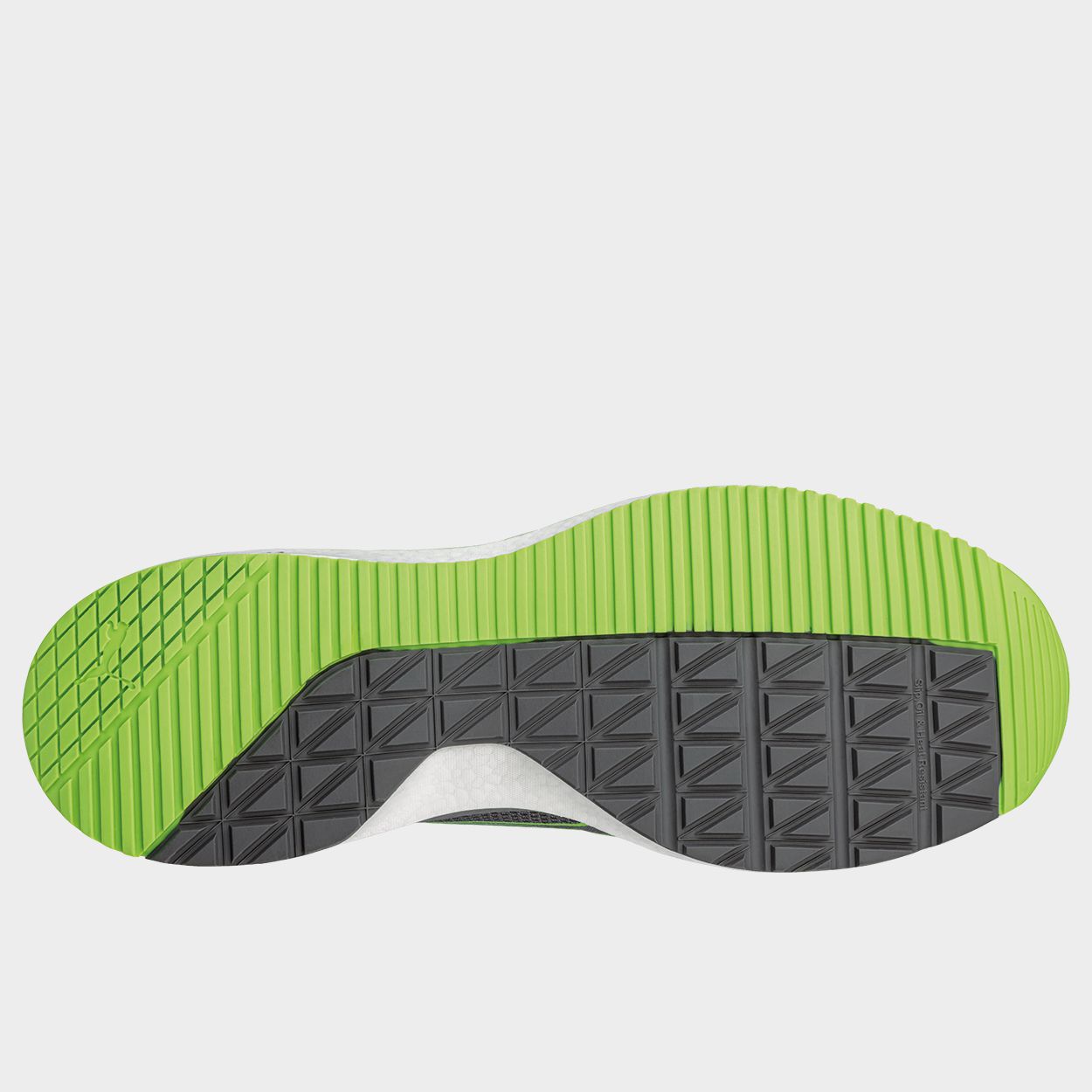 Работни обувки PUMA SLIDE GREY/GREEN S1PS ESD FO HRO SR - 8 — bultex99.myshopify.com Работни обувки PUMA SLIDE GREY/GREEN S1PS ESD FO HRO SR - 8