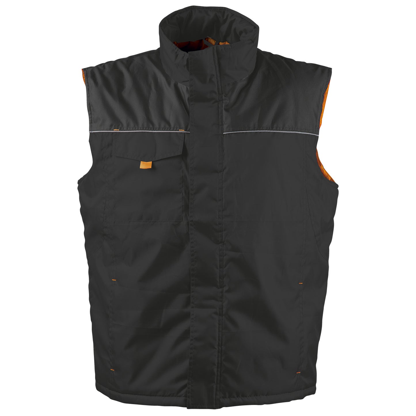 Vestă de lucru LANOS NEGRU/PORTOCALIU — bultex99.myshopify.com Vestă de lucru LANOS NEGRU/PORTOCALIU