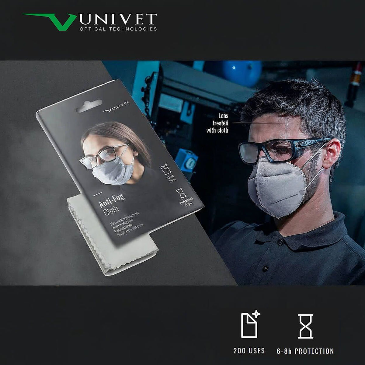 Кърпичка против запотяване UNIVET - 2