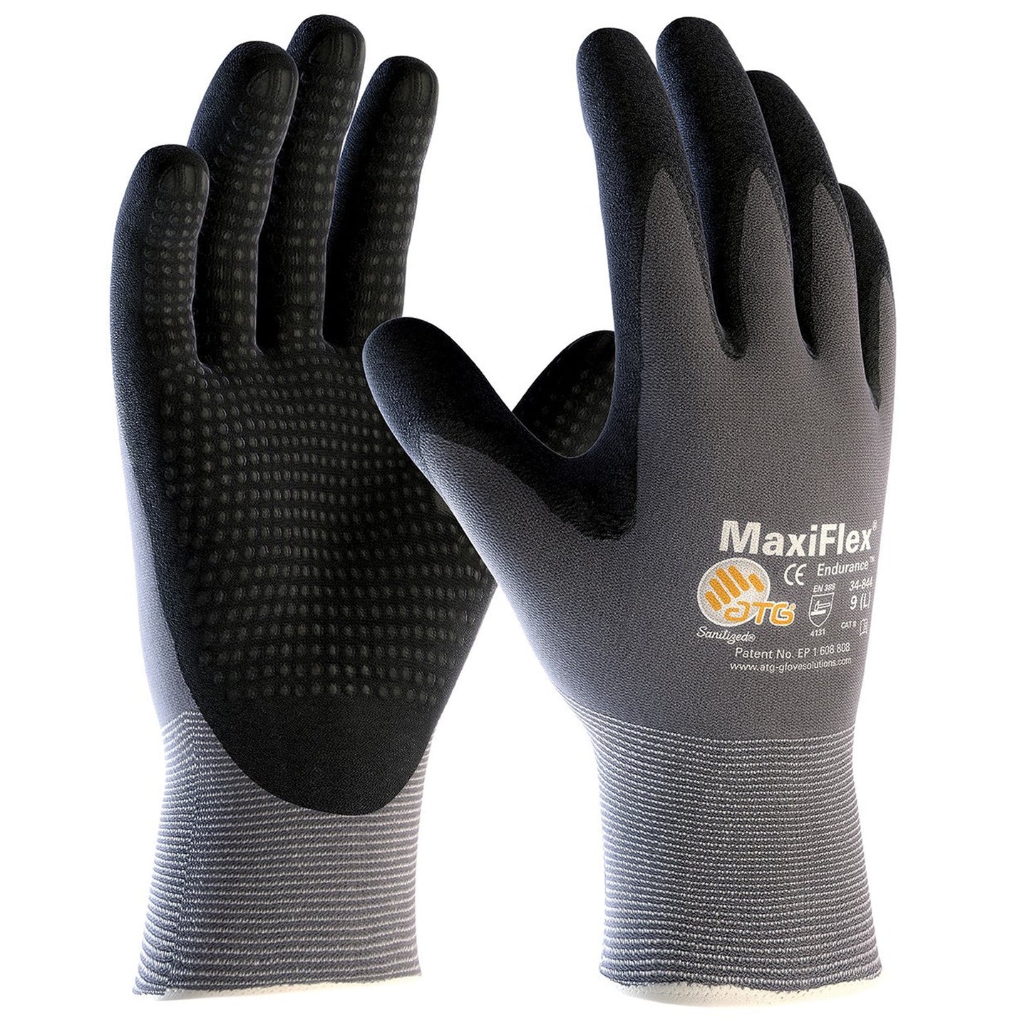 Γάντια λιωμένα σε νιτρίλιο με κουκκίδες ATG MAXIFLEX ENDURANCE