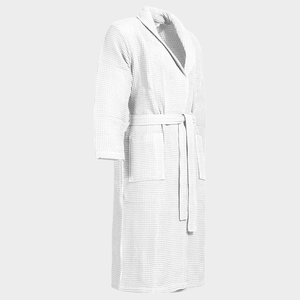 Bathrobe, waffle BU HOTEL WHITE - 4