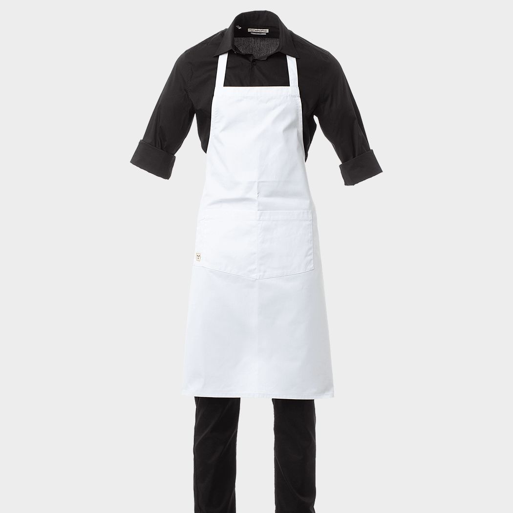 Șorț cu pieptar PAYPER BOUTIQUE WHITE - 1