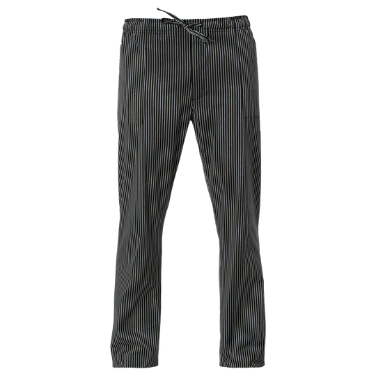 Παντελόνι Κουζίνας με λεπτή ρίγα ENRICO BLACK STRIPE
