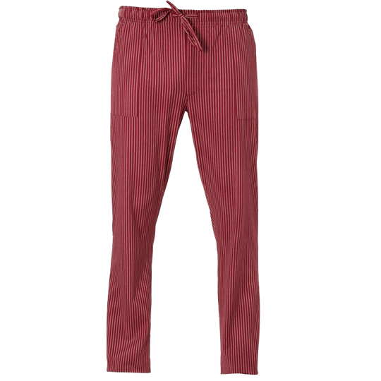Chef's pants ENRICO BORDEAUX STRIPE