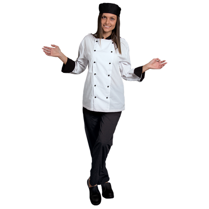Chef's tunic NAPOLI WHITE/BLACK - 2