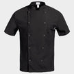 Chef's tunic with short sleeves NAPOLI 2.0 BLACK - 1